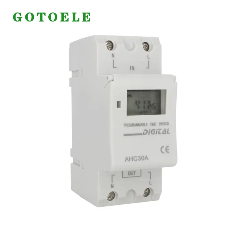 AHC30A DIN Rail Ugentlig Programmerbar Digital Timer Switch