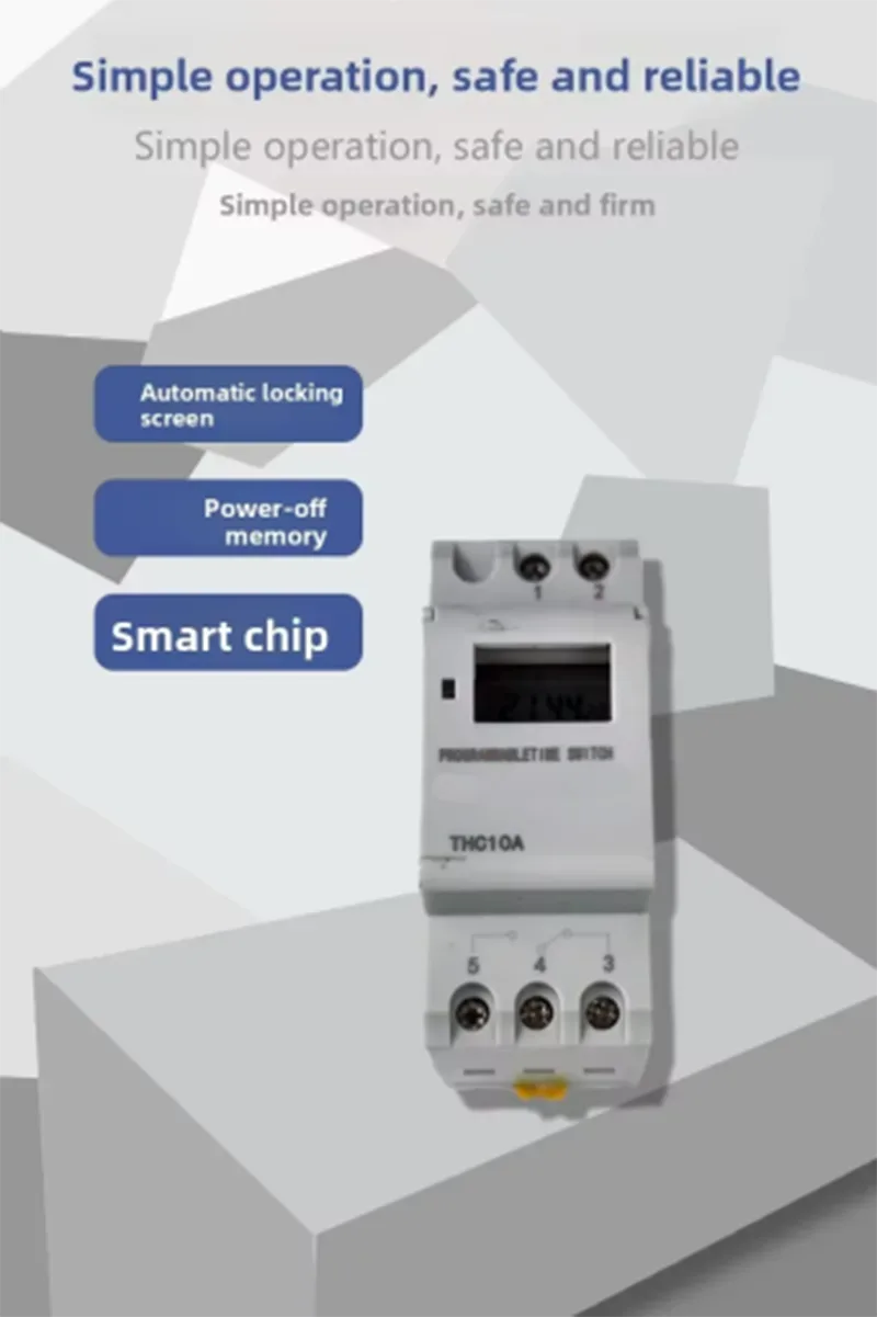 AHC30A DIN Rail Weekly Programmable Digital Timer Switch