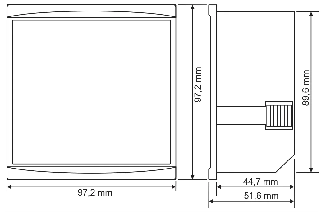 EM-06 Three Phase Voltage Current Digital Panel Meter